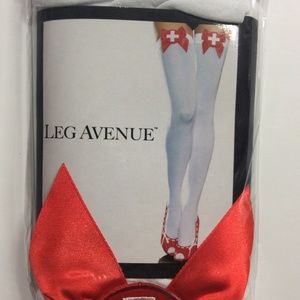 Naughty Nurse Opaque Thigh Highs (Leg Avenue)